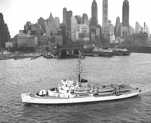 USCGC Westwind in New York harbor- 29 September 1954