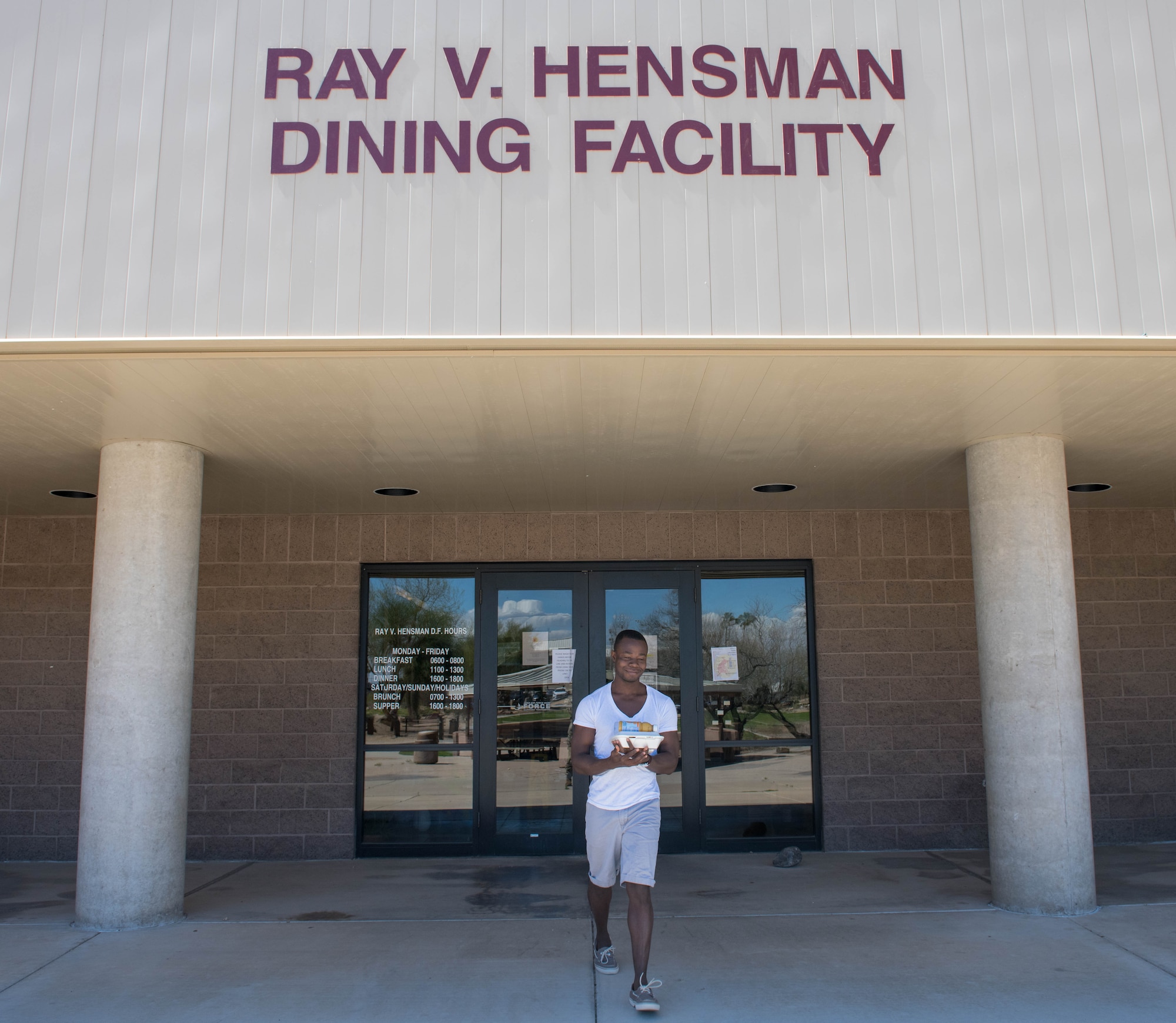 Dining facility; grab-and-go menu