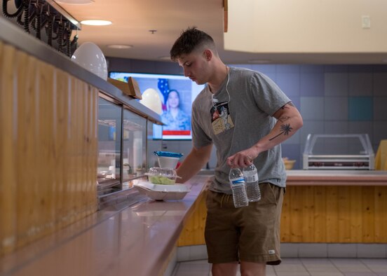 Dining facility; grab-and-go menu