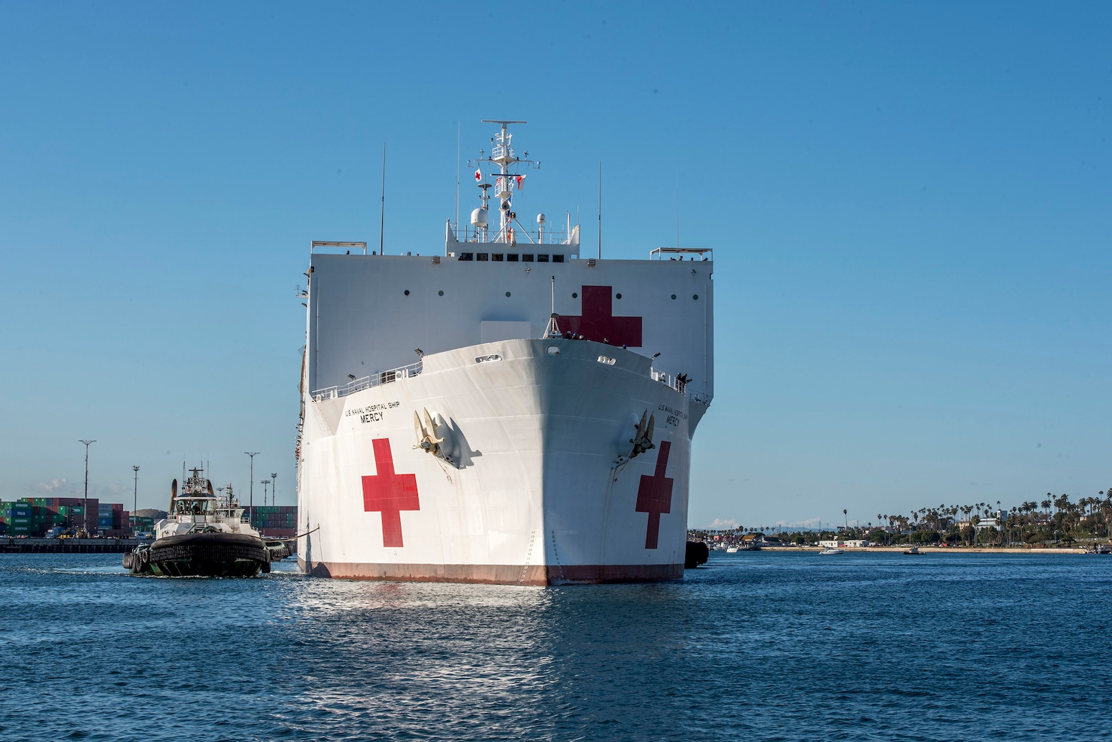 USNS Mercy Arrives in Los Angeles Amid COVID-19 Restrictions Skill Bridge Internships Continue