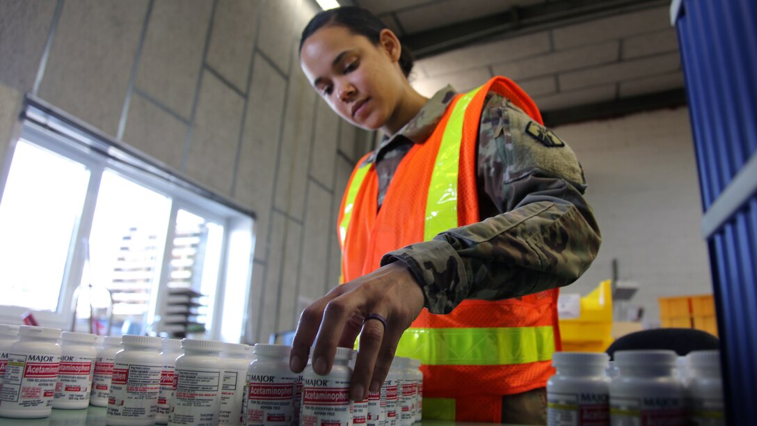 U.S. Army Europe Reserve Soldiers support medical supply mission during pandemic
