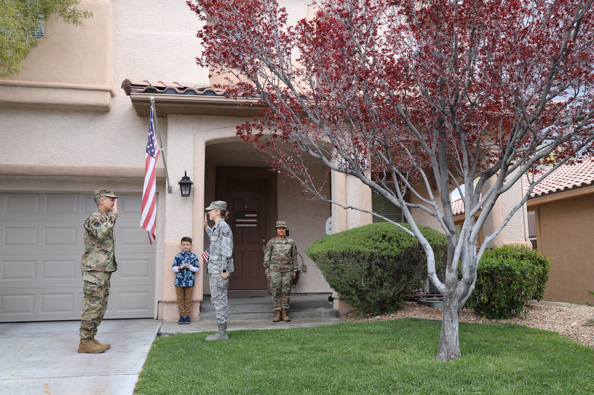 Reenlistment photo.