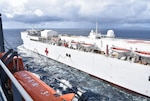 USNS Mercy fuels at sea