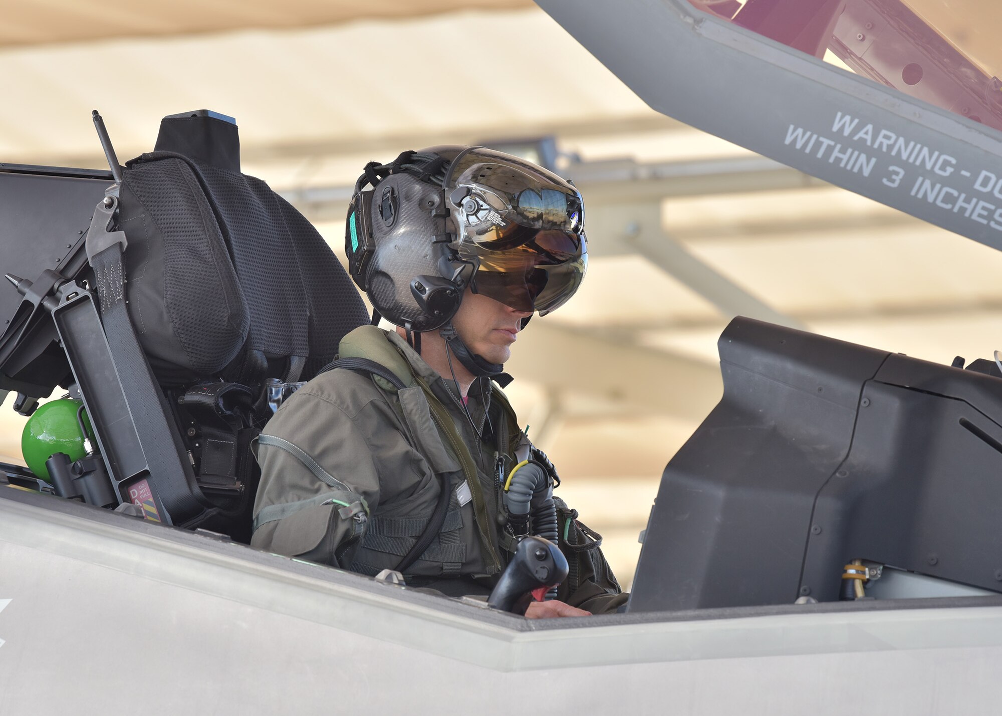 Due to COVID-19 social distancing requirements the 944th Operations Group Detachment 2 employed a creative approach to their recent leadership change by accomplishing an in-air change of command ceremony March 27 at Luke Air Force Base, Arizona.