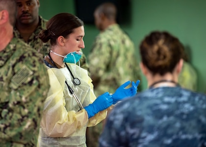 USNS Mercy Accepts First Patients in Los Angeles