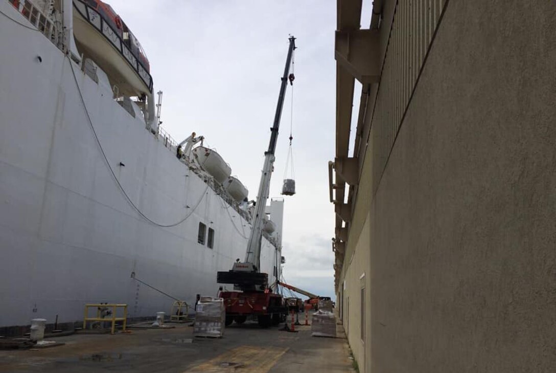 DLA Distribution Norfolk provides mission support to USNS Comfort bound for NYC
