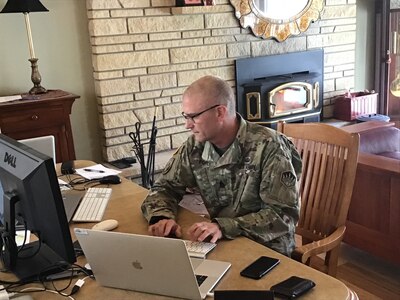 336th Expeditionary Military Intelligence Brigade conducts virtual battle assembly due to COVID-19 concerns