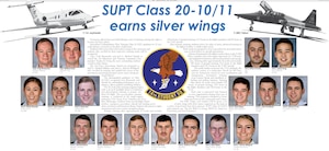 Specialized Undergraduate Pilot Training Class 20-10/11. (Courtesy graphic)