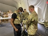 Members of the 28th Expeditionary Combat Aviation Brigade of the 28th Infantry Division, Pennsylvania National Guard draw equipment April 8 at Fort Indiantown Gap, Pennsylvania. They continue to prepare for their Central Command Area of Responsibility deployment that is only months away despite the COVID event. Social distancing, hygiene and personal protective measures help to mitigate any risks as they proceed through the equipment draw.