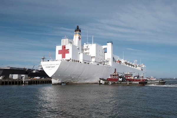 USNS Comfort ship supporting the COVID-19 pandemic