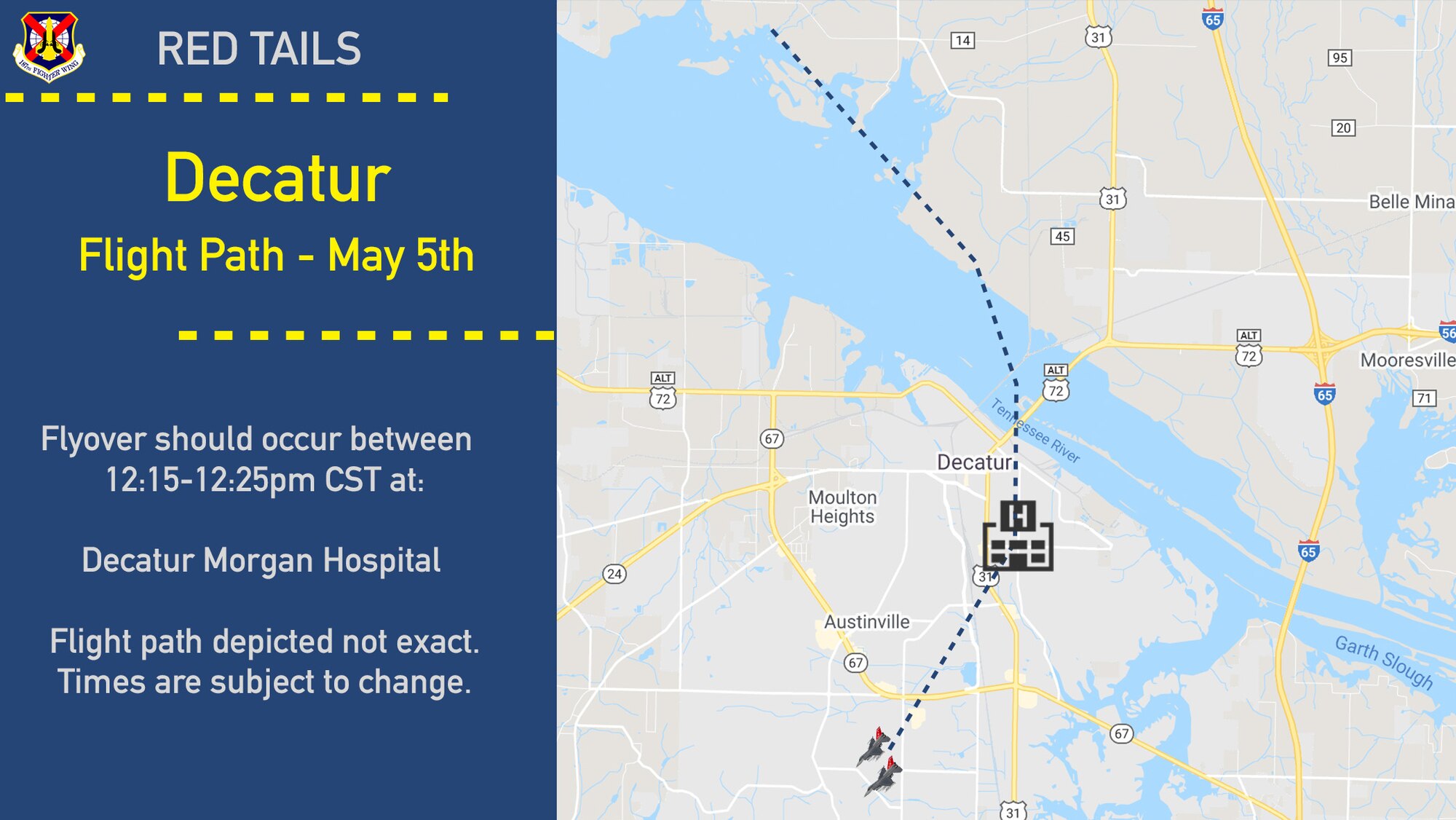 Decatur Flight path graphic