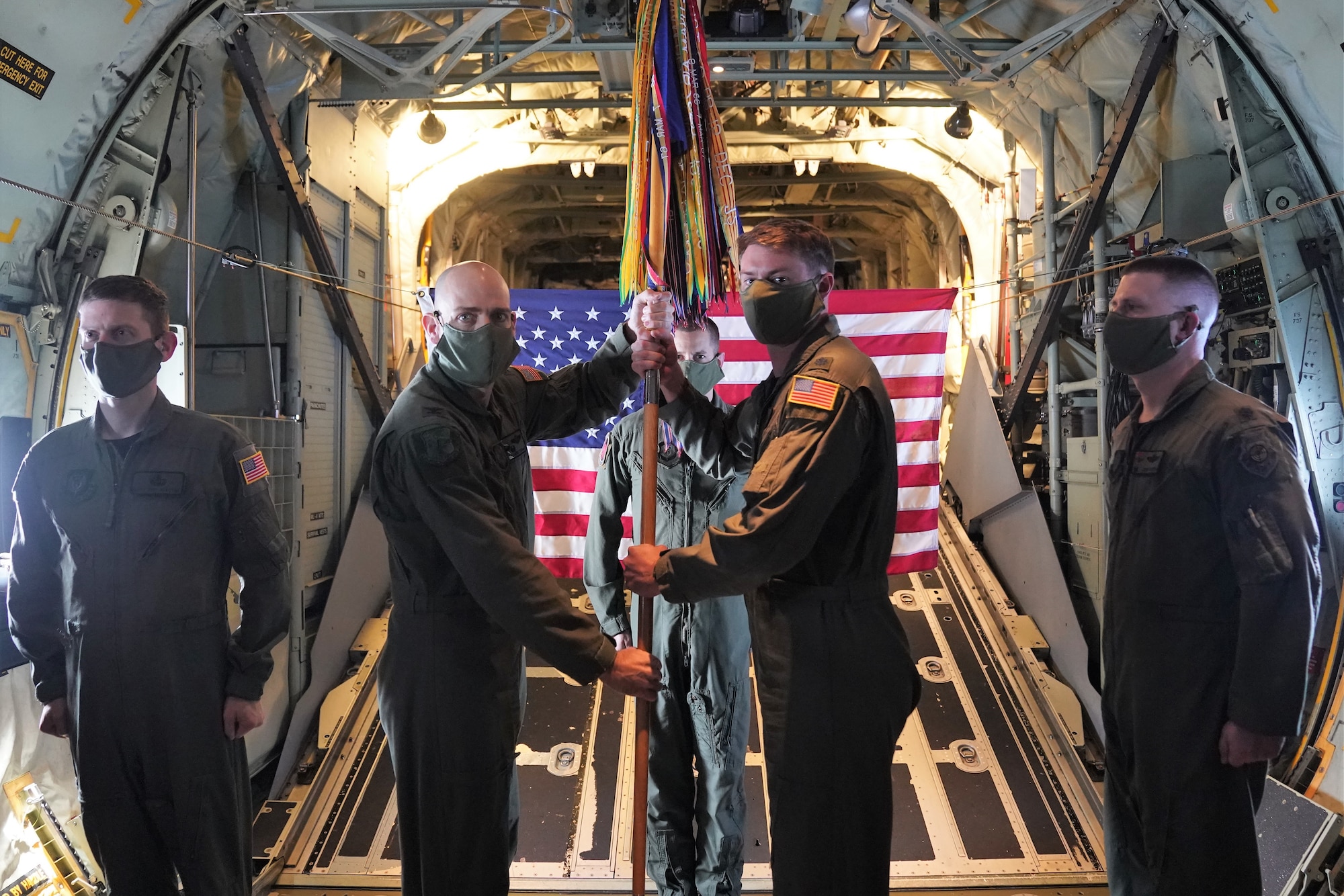 In a unique Change of Command ceremony the 1st Special Operations Squadron gained a new commander and the responsibility for a fleet of MC-130J Air Commando IIs previously assigned to the 17th Special Operations Squadron on Friday, April 17, 2020.
