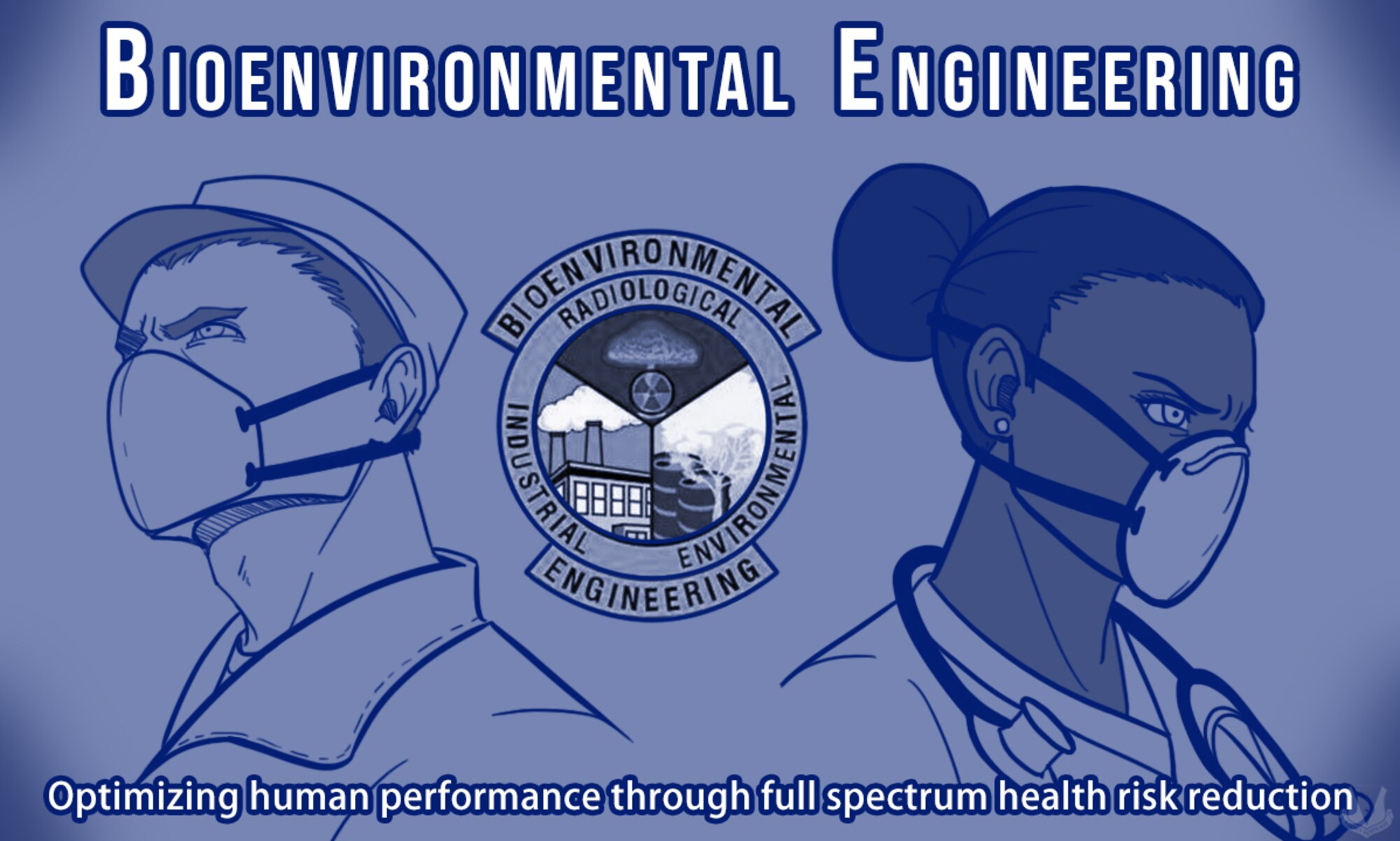 This illustration compliments an article written about the 86th Aerospace Medicine Squadron's bioenvironmental engineering flight. (U.S. Air Force illustration by Airman 1st Class Jennifer Gonzales)
