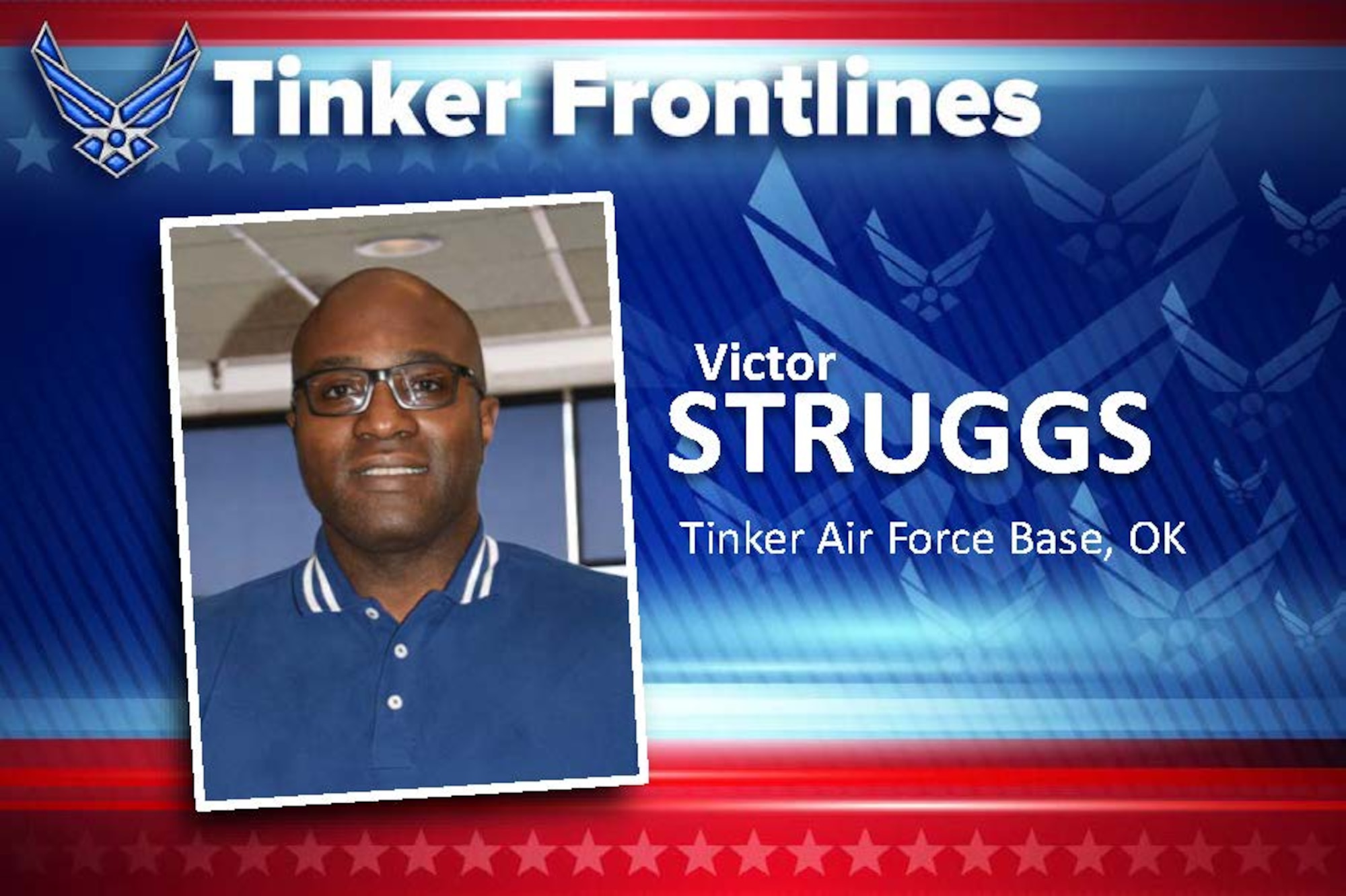 Victor Struggs has worked as an airfield management coordinator in the 72nd Operations Support Squadron for four years. Struggs says the best part of his job is helping the pilots out and assisting with their flight plans.