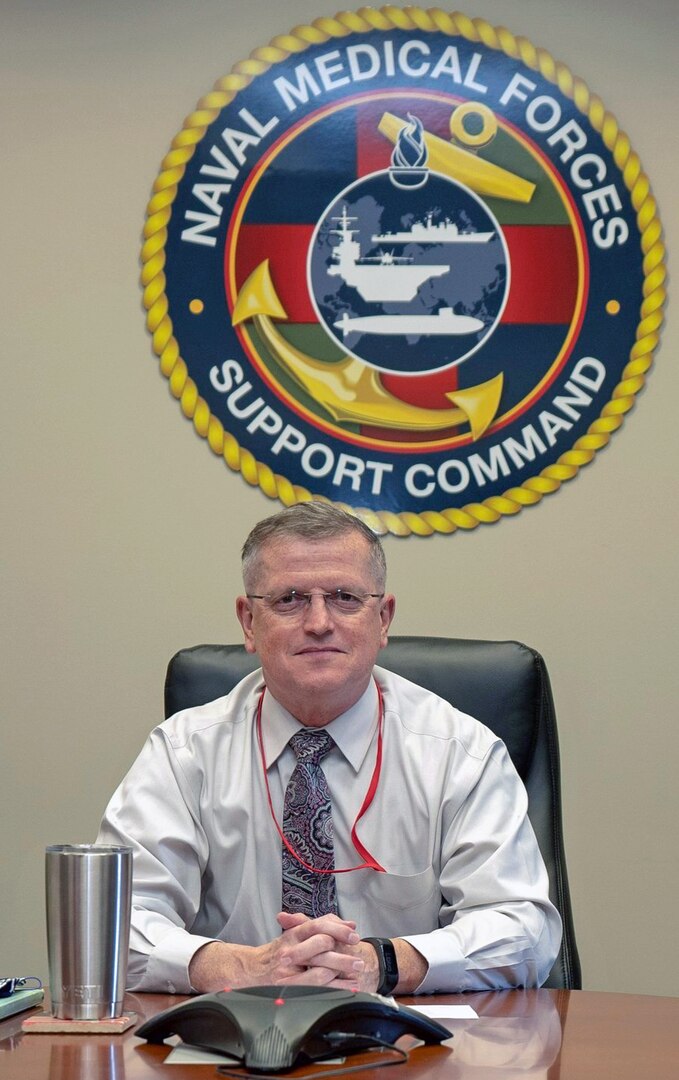 Dr. Rick Dickinson, the Naval Medical Forces Support Command, or NMFSC, chief of staff honored the Navy Medicine Civilian Corps third birthday in a teleconference message April 30.