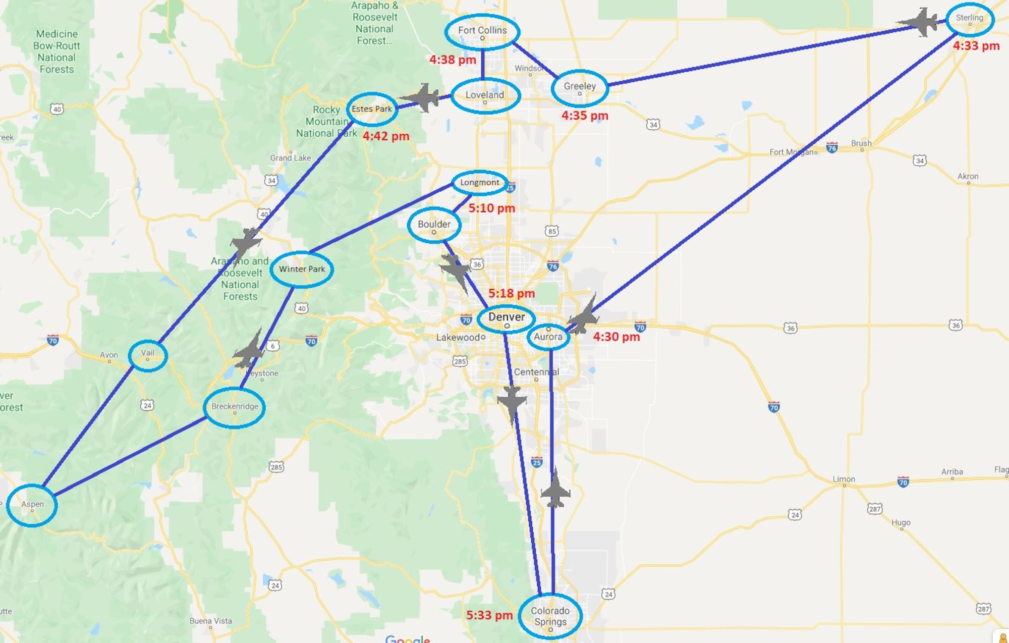 Colorado Air National Guard flyovers to salute Colorado heroes > 140th