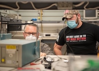 PMEL technicians conduct pulse measurements wearing face masks