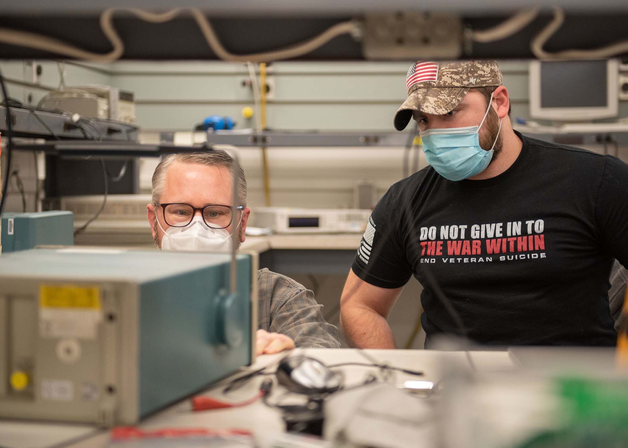 PMEL technicians conduct pulse measurements wearing face masks