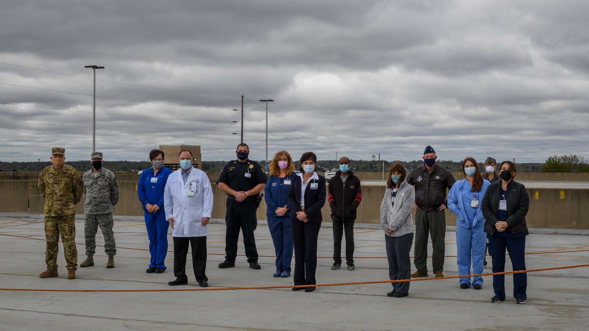 Aircrew members assigned to the 757th AS flew the aircraft over hospitals in Western Pennsylvania and Northeastern Ohio as part of the “America Strong” movement started by the U.S. Air Force Thunderbirds to salute first responders and medical workers during the COVID-19 pandemic.