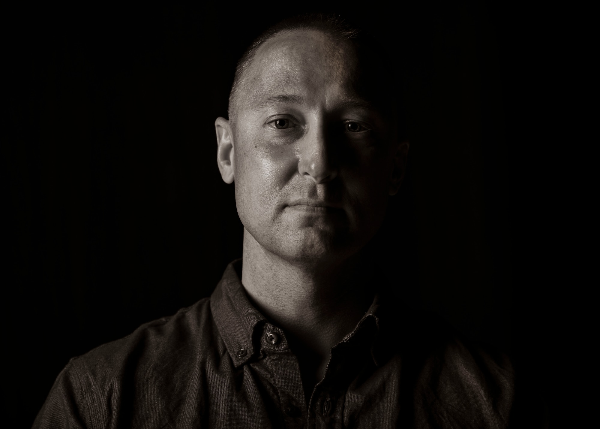 Maj. Michael Barlow, 614th Combat Training Squadron director of operations, poses for a portrait May 4, 2020, at Vandenberg Air Force Base, Calif. As a part of Mental Health Awareness Month, Barlow shared his personal journey with mental health during his Air Force career. Barlow hopes to inspire those who have not yet sought help as he shares his courage with the world. (U.S. Air Force photo by Senior Airman Aubree Owens)