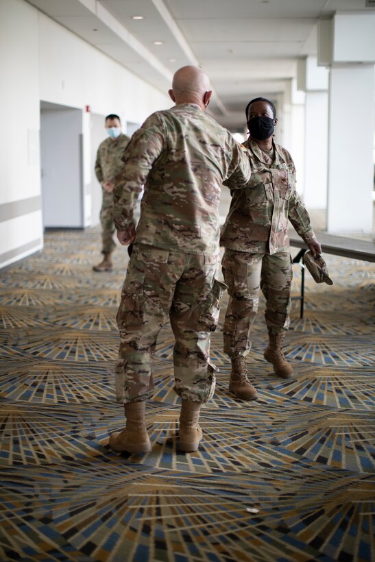 Lt. Gen. Luckey at TCF Center in Detroit