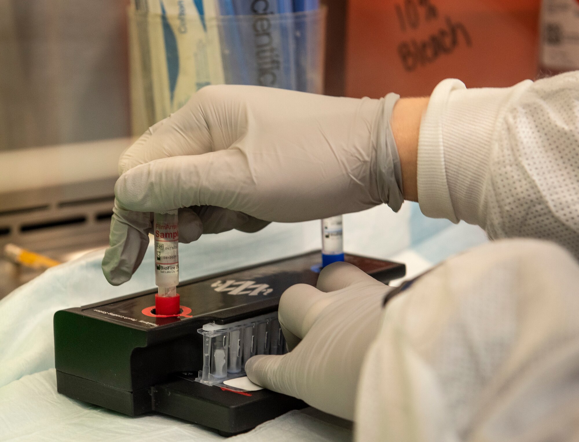 Lab testing COVID-19 samples