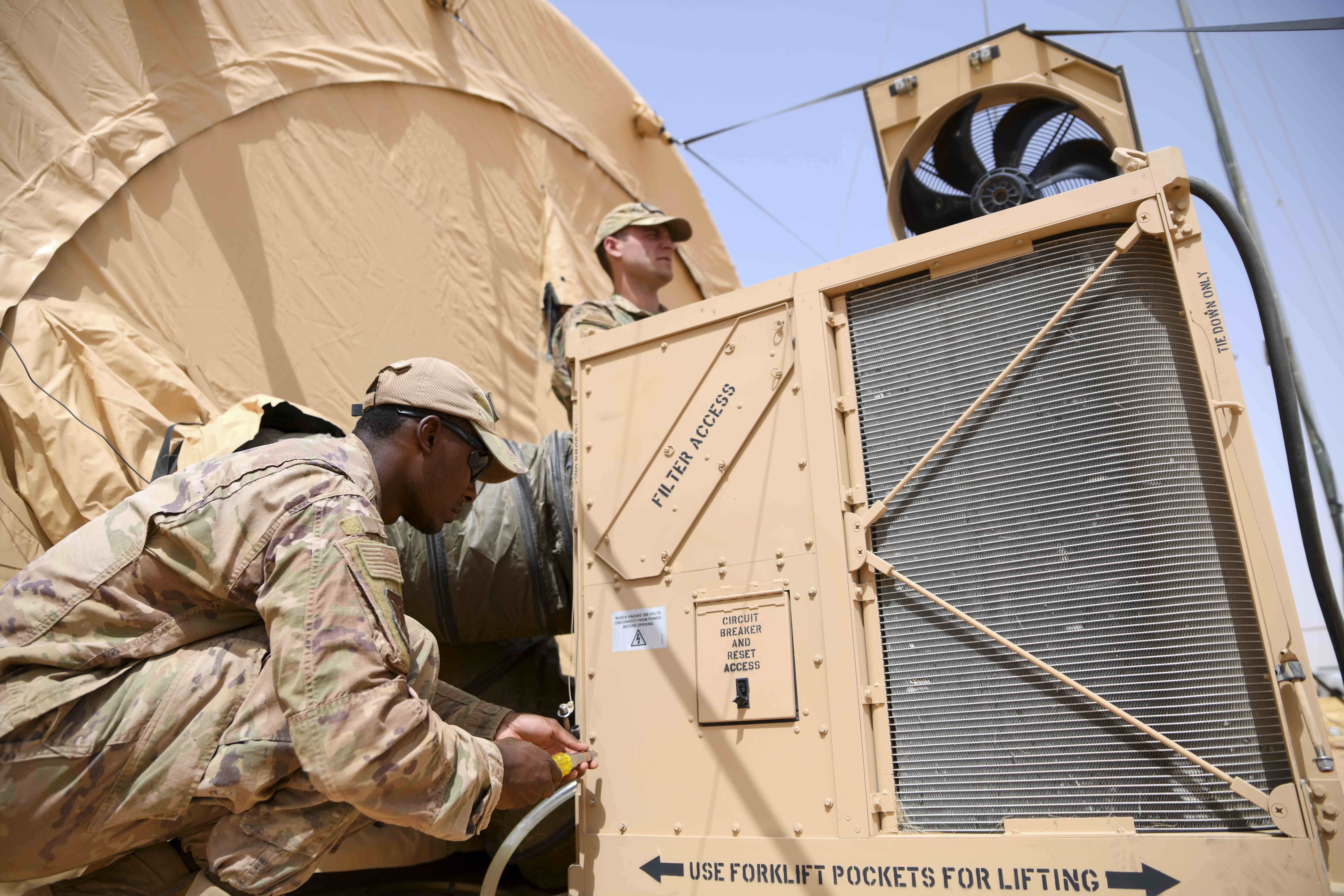 Air Force Hvac Helping To Keep Army Warfighters Cool &Gt; U.s. Air Forces Central &Gt; 378Th Air ...