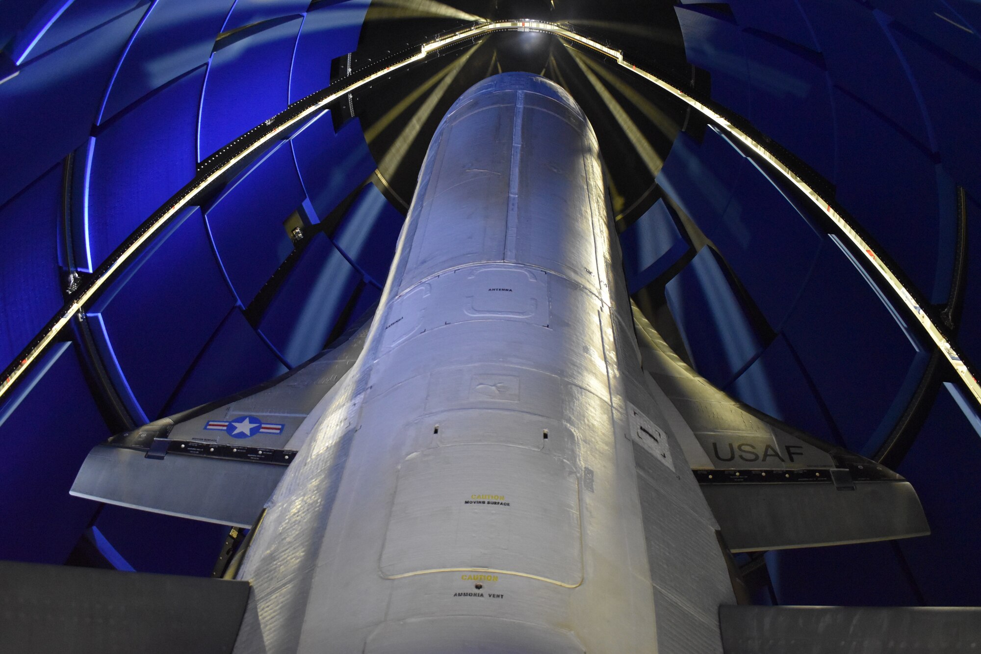 Encapsulated X-37B Orbital Test Vehicle for United States Space Force-7 mission (Courtesy of Boeing)
