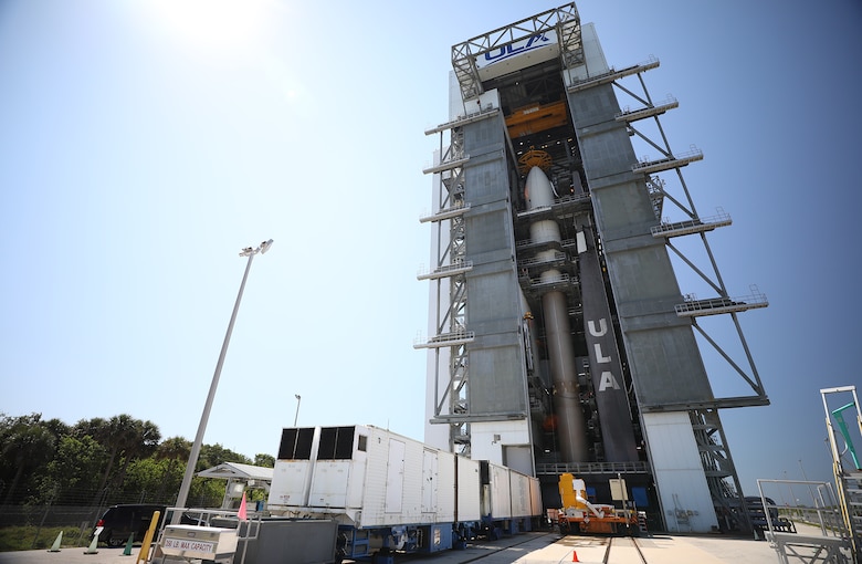 United States Space Force-7 mission, stacked Atlas 5 (Courtesy of United Launch Alliance)