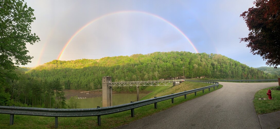A beautiful double rainbow at Buckhorn Lake in Buckhorn, Ky.
