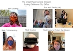 6 people wearing masks