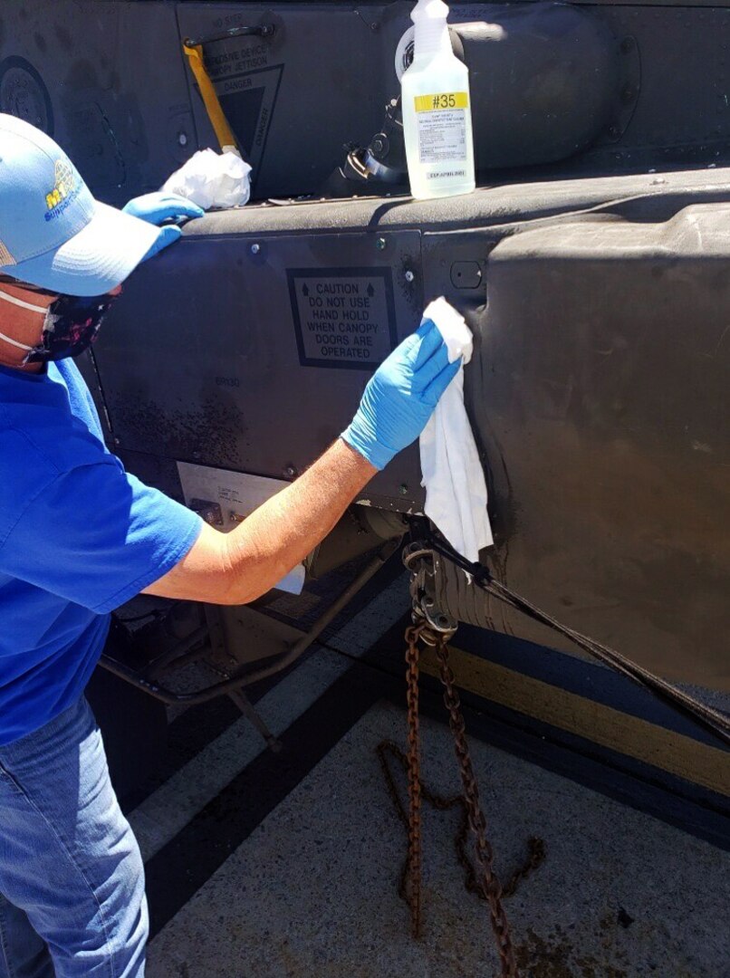 DLA helps Army keep aircraft sanitized during COVID-19