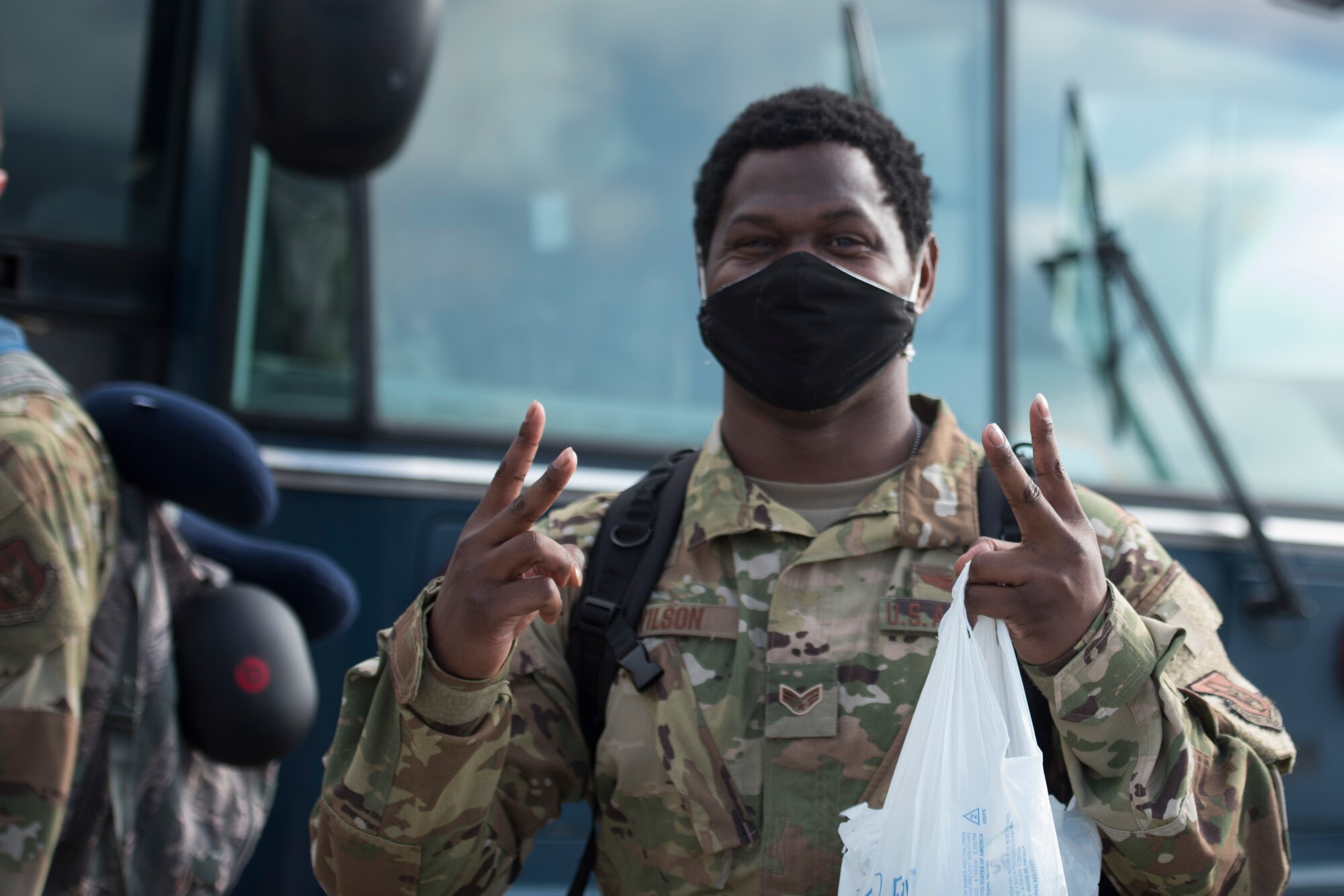 A photo of an Airman posing for a photo.
