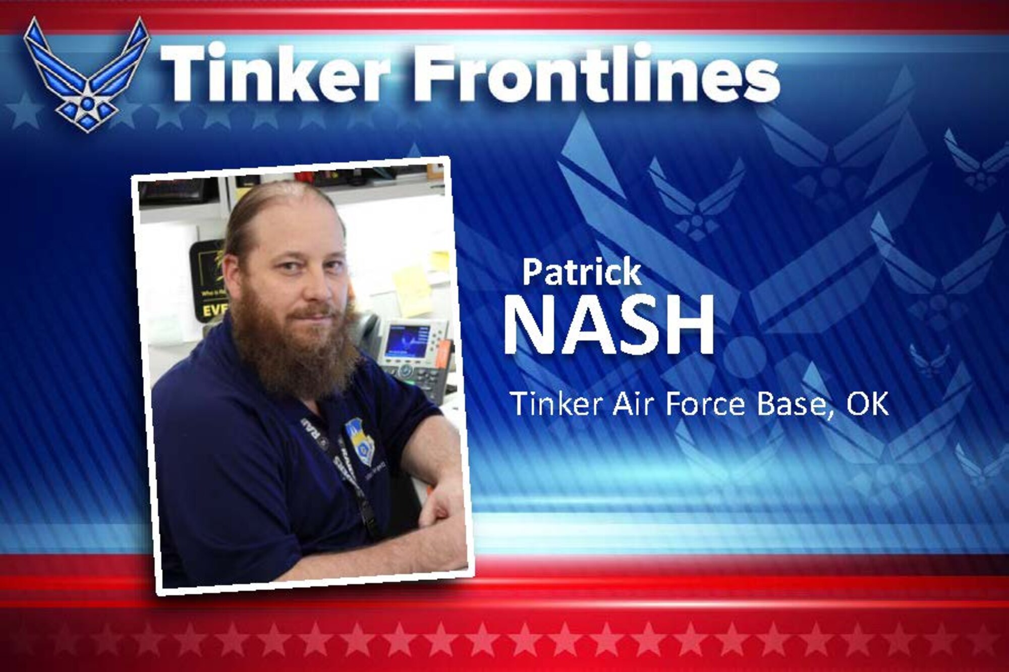 Patrick Nash is the is the lead for the 448th Supply Chain Management Wing’s Unit Control Center team, Unit Deployment Manager and security management offices.