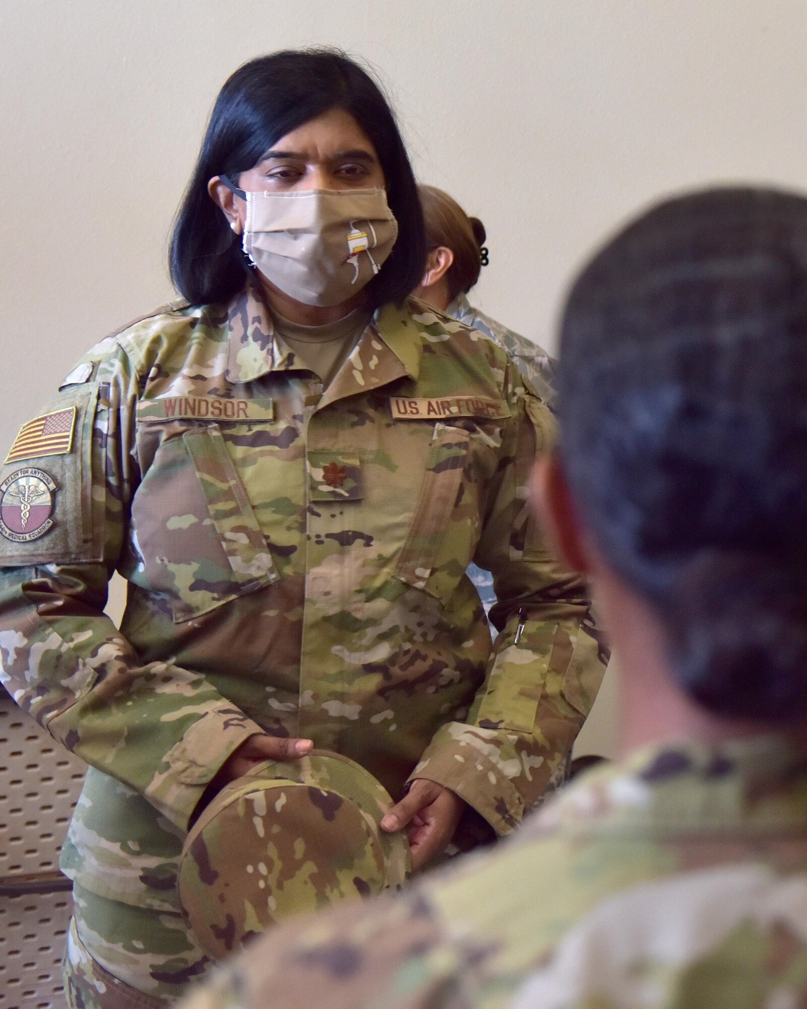 Maj. Lizy Windsor, 944th Medical Squadron clinical nurse, was prepared to support the pandemic before the official notification came through.