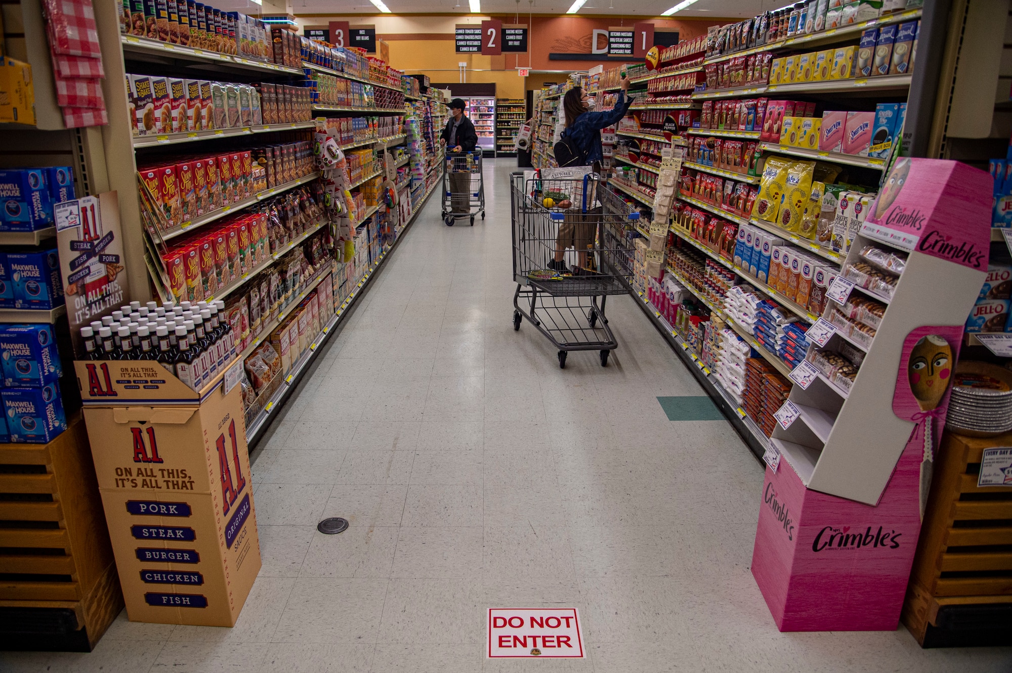 Mark Bissell, the Misawa Commissary officer, has taken a proactive approach in ensuring customers can buy groceries while maintaining safe, social distancing at Misawa Air Base, Japan.