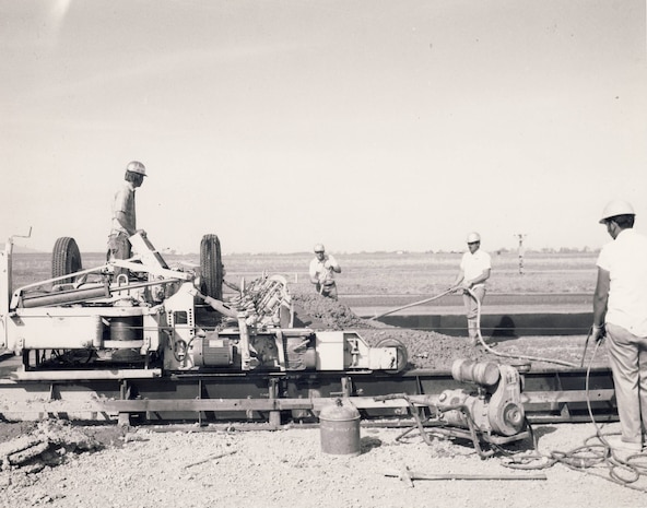 Construction of the satellite alert facility at Hill Air Force Base.