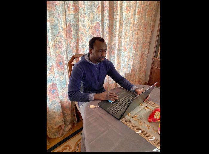 SSgt Lamin Sawo can log into his Wolof eMentor course from the comfort of his home on base at Ramstein Air Base in Germany. Photo compliments of SSgt Sawo.
