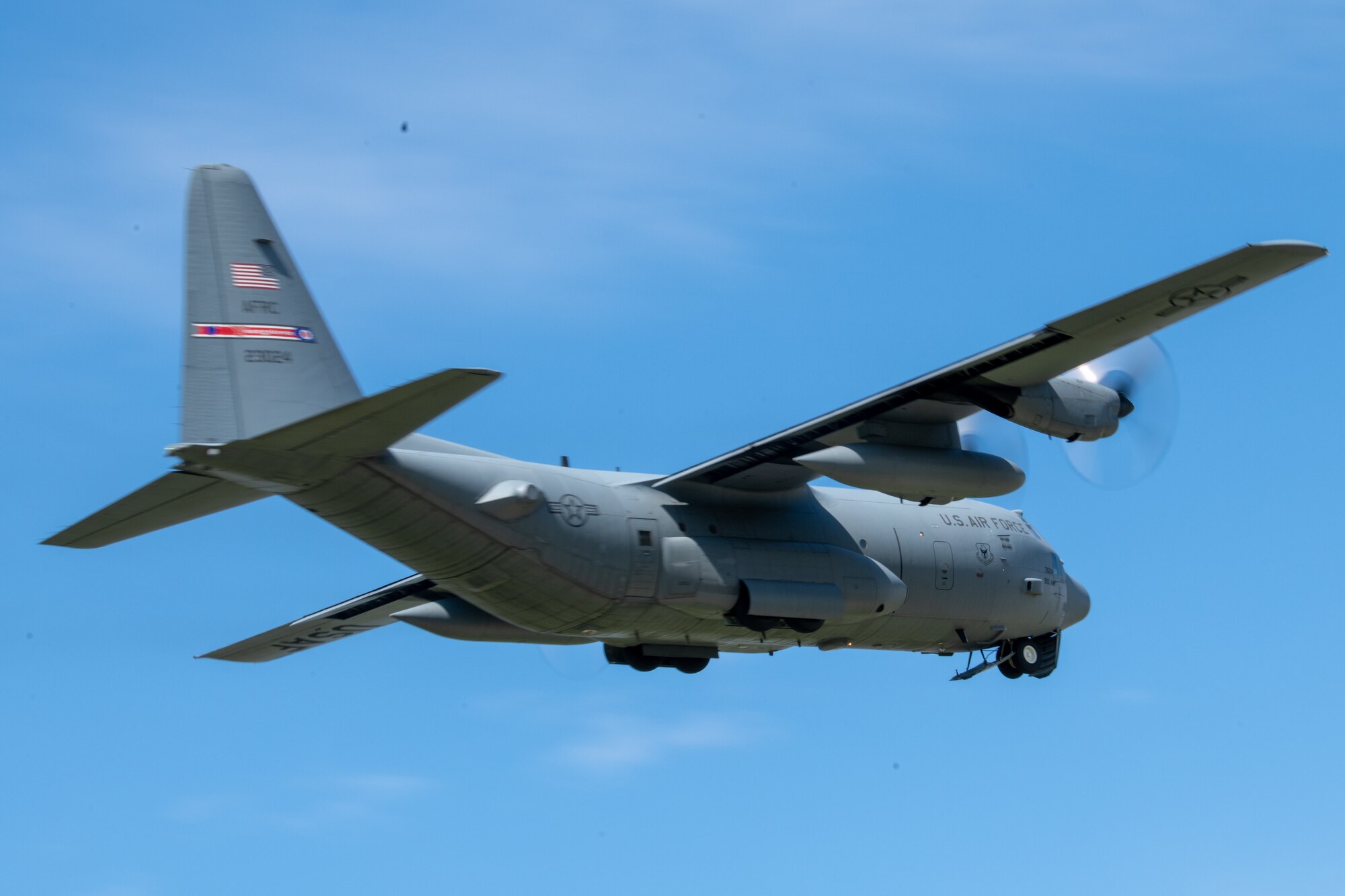 Aircrews from the 757th Airlift Squadron here flew the pair of aircraft over hospitals in Pennsylvania and Ohio to salute medical workers and first responders on the front lines of the COVID-19 pandemic.