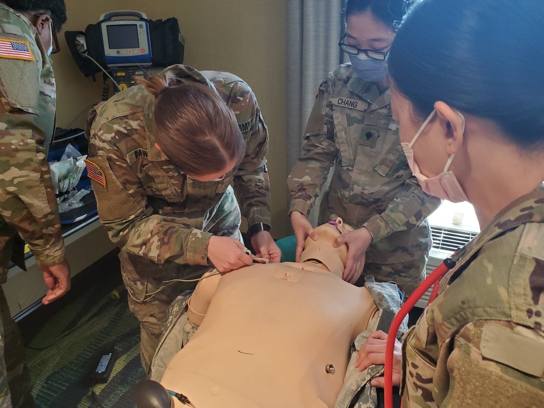 Army Reserve Medical Command 7457th Medical Backfill Battalion conducts medical training