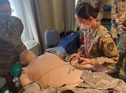 Army Reserve Medical Command 7457th Medical Backfill Battalion conducts medical training