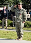 Capt. David N. Back relieved Capt. Aaron S. Peters as commanding officer, Naval Surface Warfare Center Panama City Division (NSWC PCD) in a small ceremony at the headquarters flagpole May 8. After leading the command through Category 5 Hurricane Michael and the rebuilding process, and now through the COVID-19 pandemic, Peters will retire without the fanfare typically afforded a Navy leader after more than three decades in service to the nation.