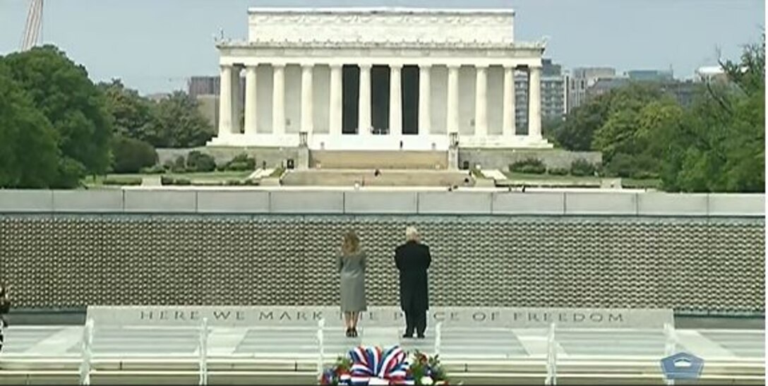 A wreath laying ceremony.