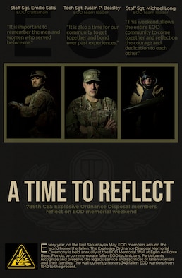 Every year, on the first Saturday in May, U.S. Explosive Ordnance Disposal service members around the world honor the fallen. A memorial ceremony is held to commemorate EOD technicians lost in the line of duty.