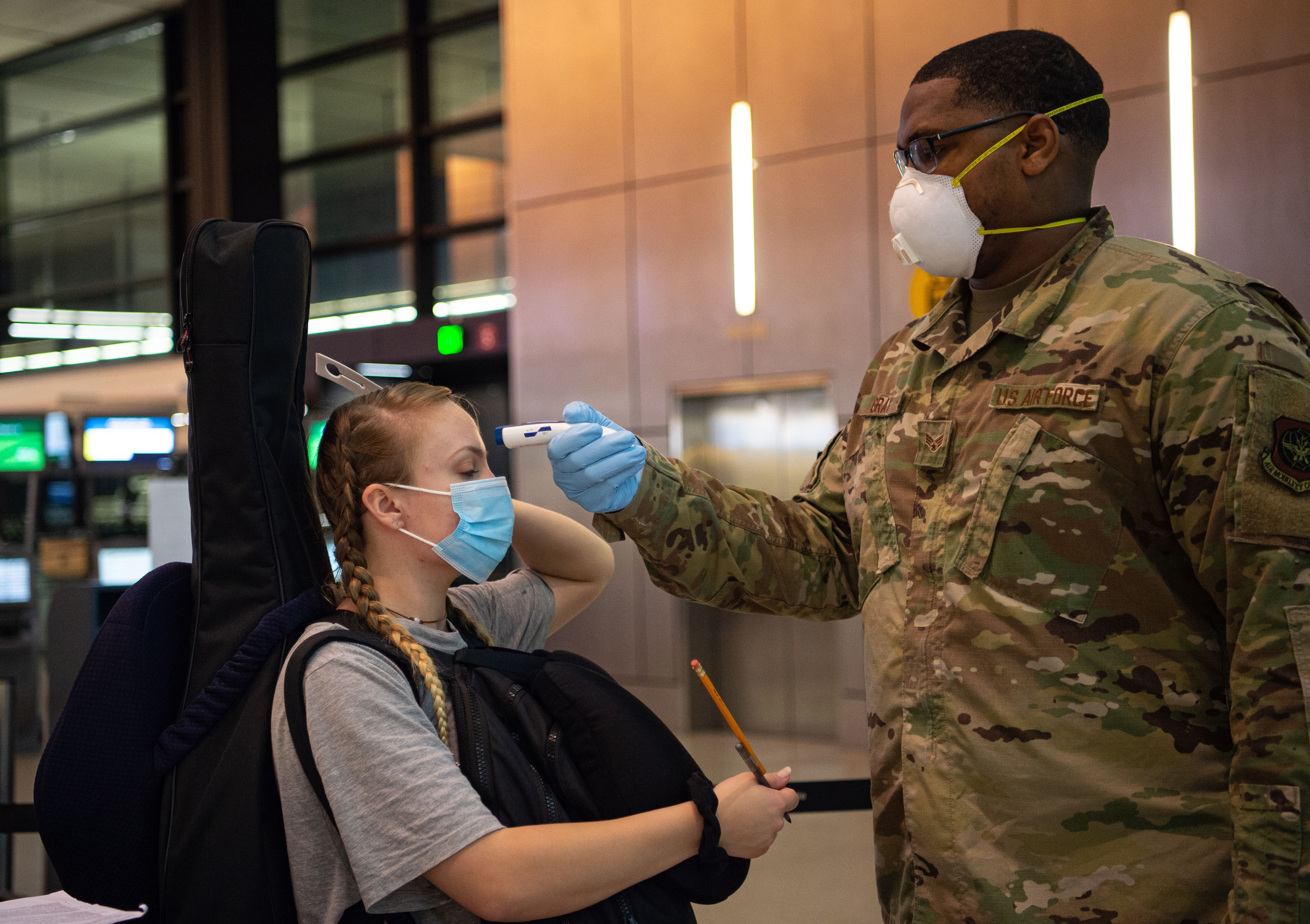 Air Force Implements COVID19 Screenings at Seattle Airport > U.S