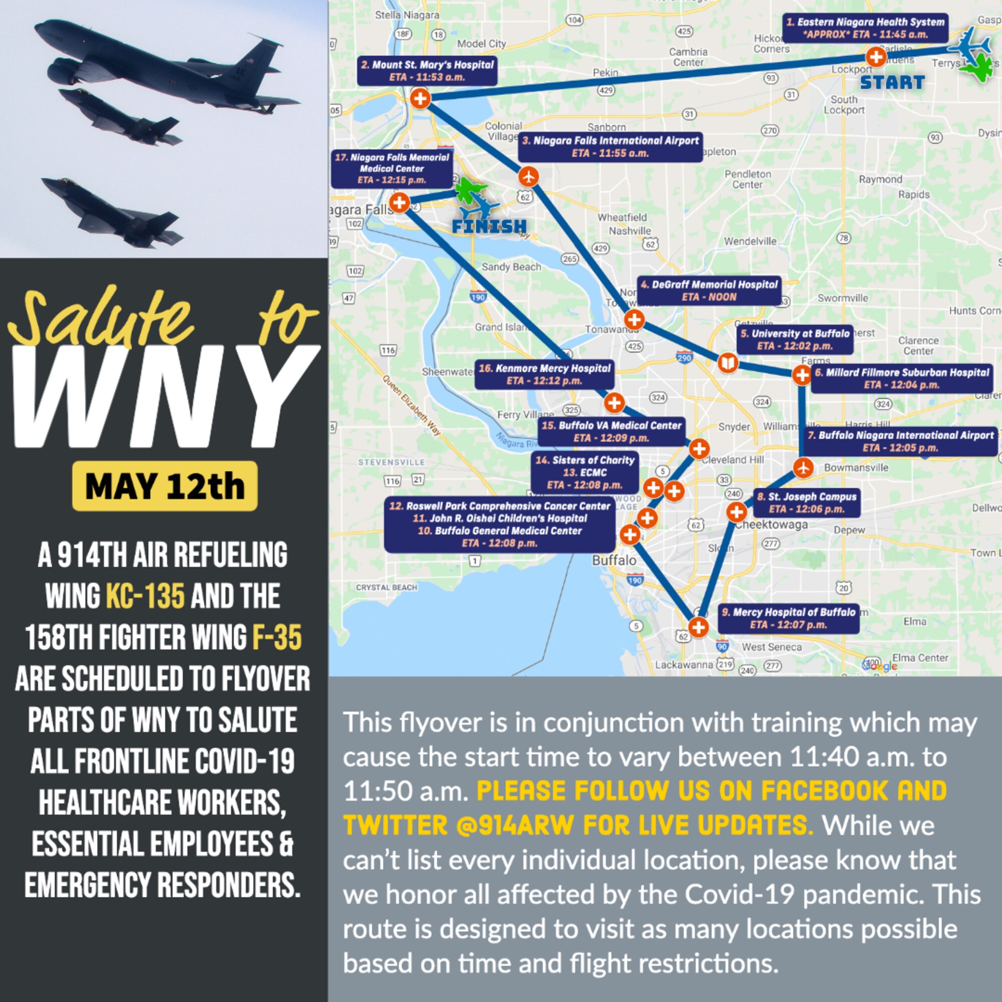 Salute to WNY flyover