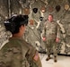 1st Battalion, 29th Infantry Regiment Soldiers use the Integrated Visual Augmentation System (IVAS) thermal sensors to scan for fever at Fort Benning, Ga.