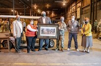 West Virginia Governor Jim Justice visits the state’s distribution center in Poca to recognize and thank West Virginia National Guard members, West Virginia Division of Homeland Security and Emergency Management staff, Mountaineer Food Bank, Facing Hunger Food Bank and West Virginia VOAD volunteers for the work they’ve done to support the state’s COVID-19 response efforts.