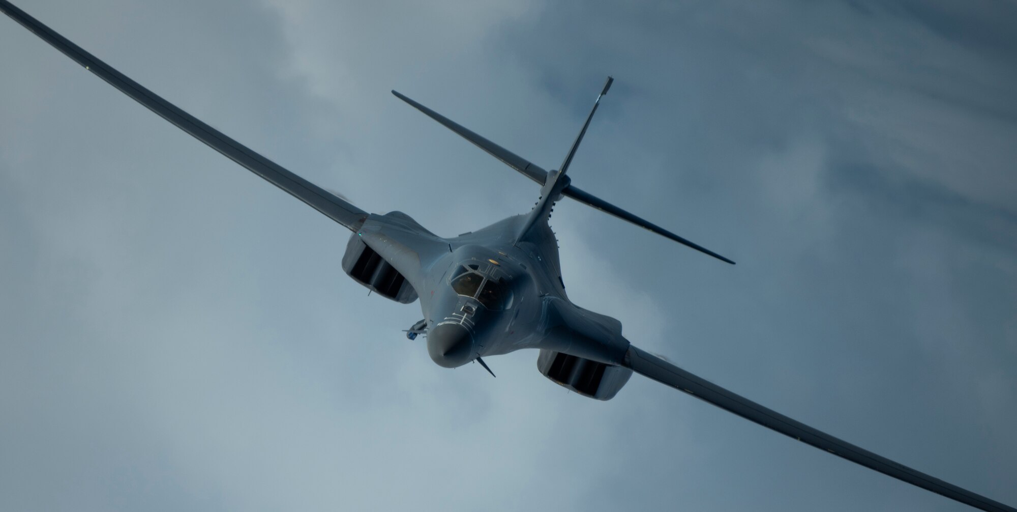 A 9th Expeditionary Bomb Squadron B-1B Lancer conducts a training mission in the vicinity of Japan where they integrated with Japan Air Self Defense Force assets, May 12, 2020. The 9th EBS is deployed to Andersen Air Force Base, Guam, as part of a Bomber Task Force and is supporting Pacific Air Forces’ strategic deterrence missions and  commitment to the security and stability of the Indo-Pacific region. (U.S. Air Force photo by Senior Airman River Bruce)