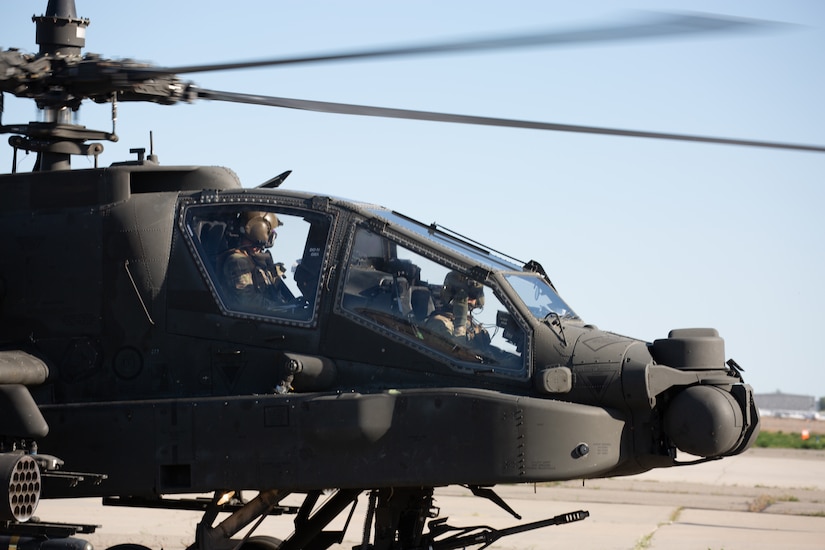 Soldiers assigned to the Utah National Guard's 1st Battalion, 211th Attack Reconnaissance Battalion, Aviation Regiment, depart the Army Aviation Support Facility, West Jordan, Utah, May 7, 2020.